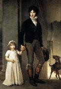 Jean-Baptist Isabey, Miniaturist, with his Daughter